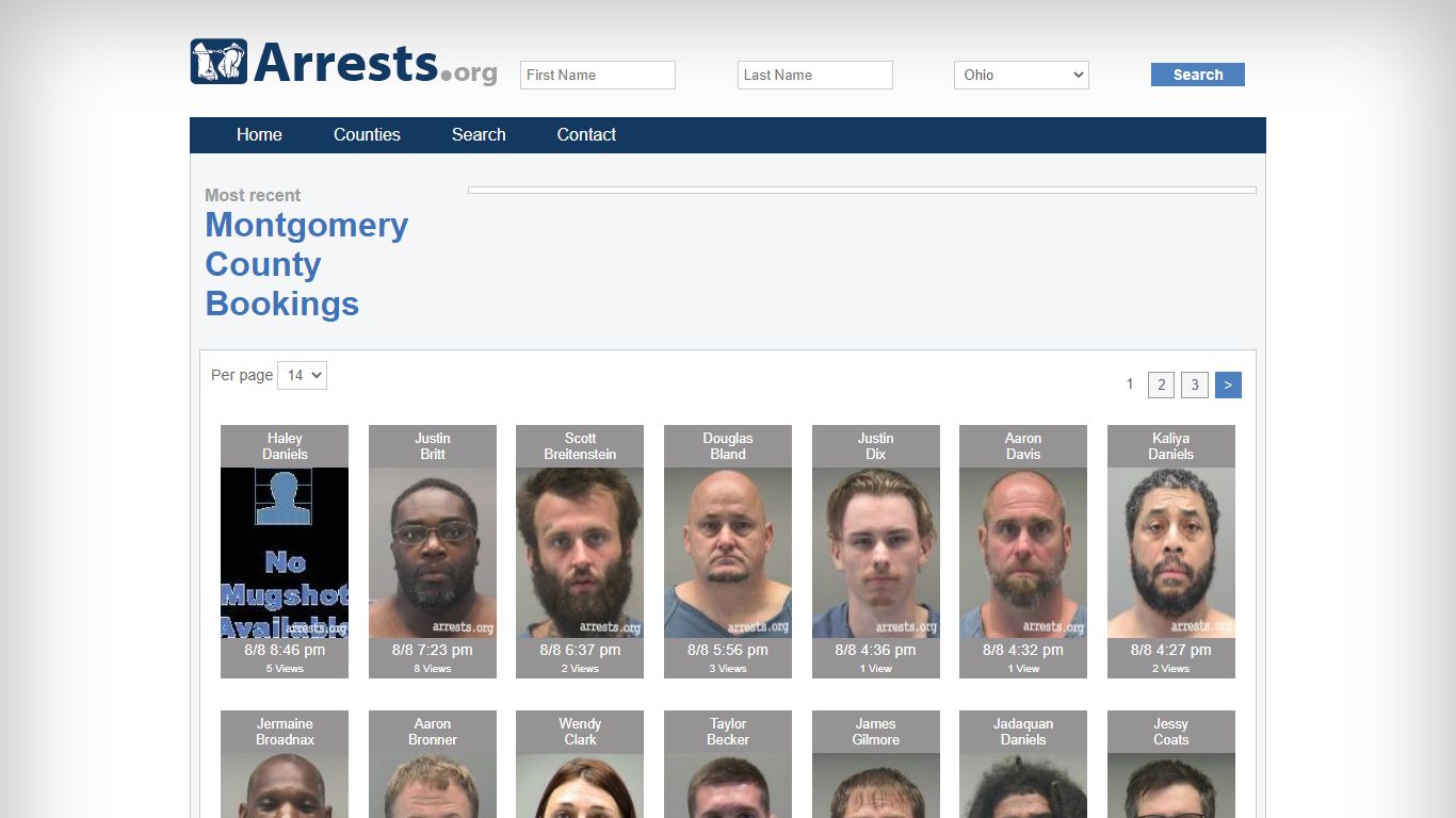 Montgomery County Arrests and Inmate Search